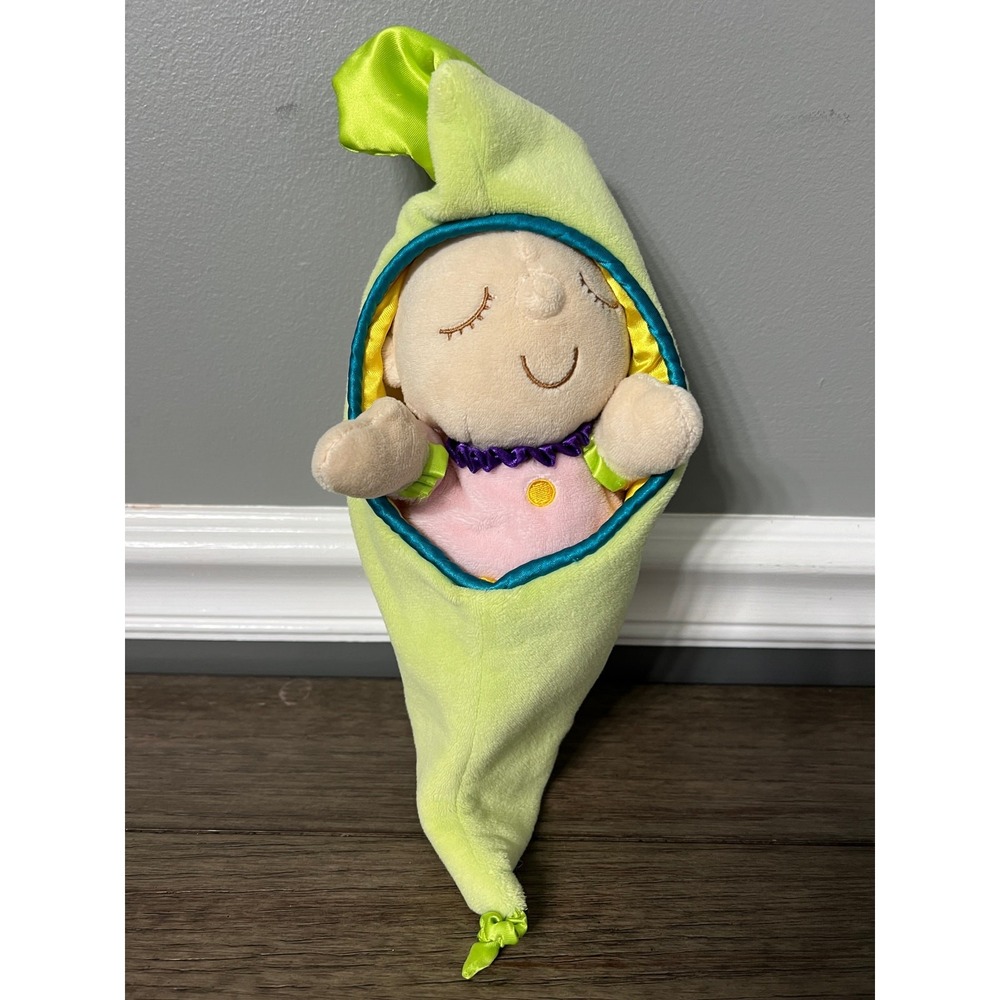 Hallmark Sweet Pea Snuggle Buddy Plush Baby Doll in Pea Pod  Toy